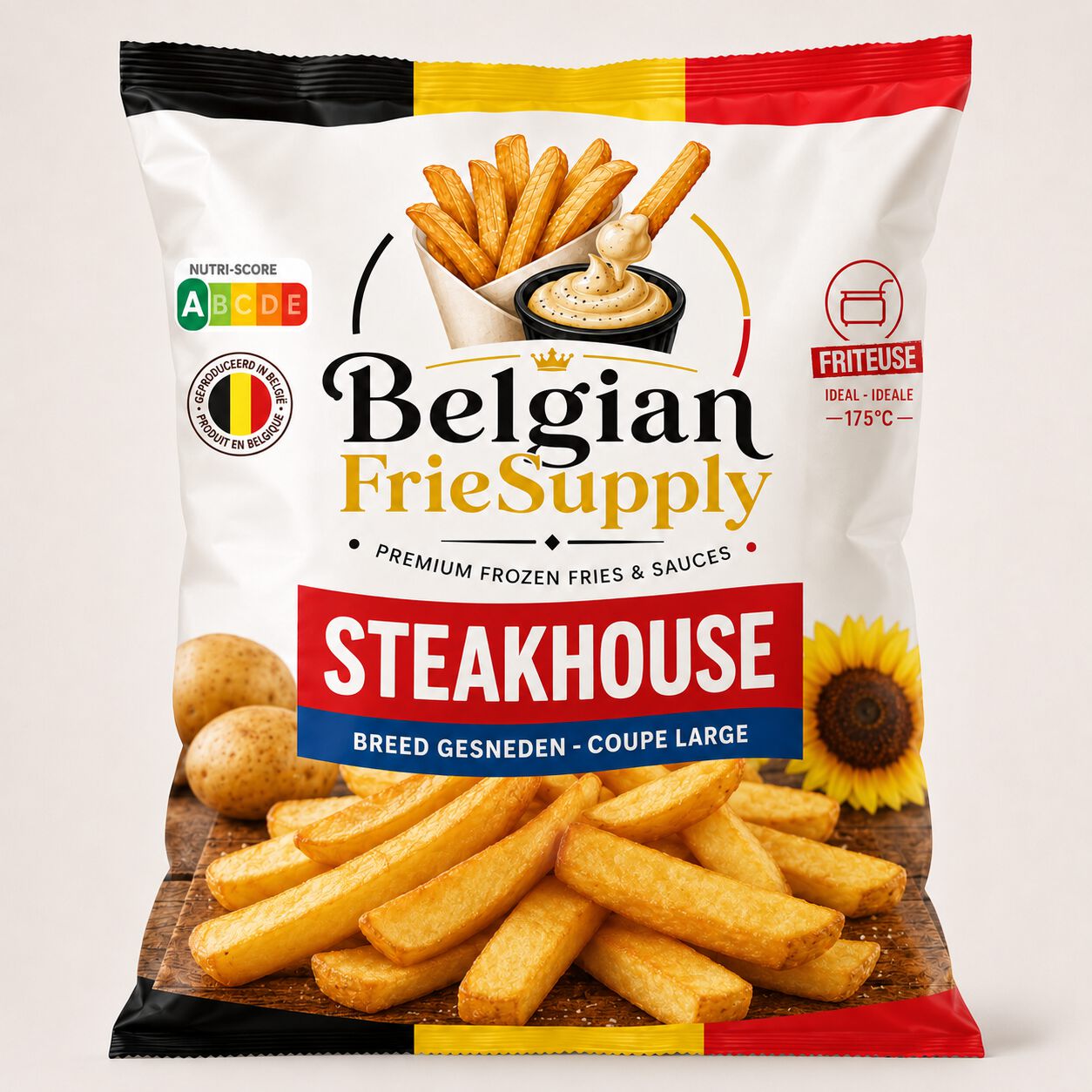 BELGIAN FRIESUPPLY STEAKHOUSE 1050g